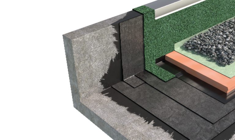 SISTEMA DI COPERTURA ZAVORRATA CON GHIAIA – TETTO ROVESCIO 2A3_BPE