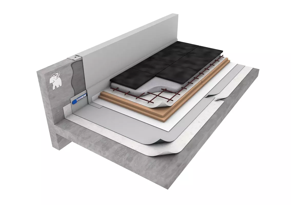CUBIERTA PLANA TRANSITABLE PRIVADO INVERTIDA PVC T-01-3b3.C - Sopremasuite