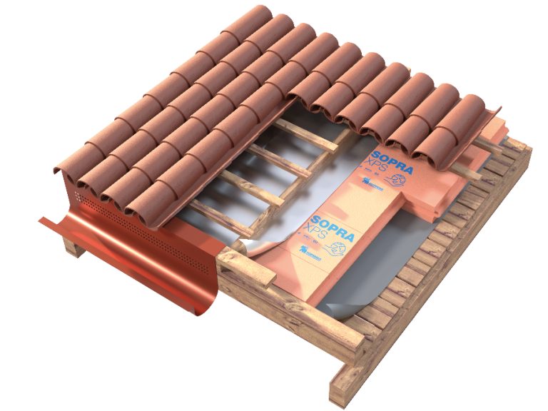 COPERTURA INCLINATA A FALDE CON SISTEMA TETTO VENTILATO – 5B1_XPS