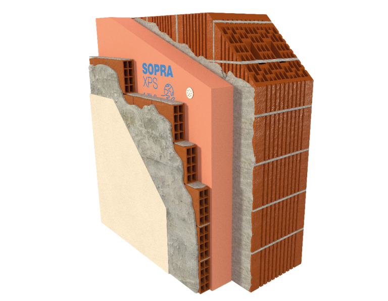 6B1 XPS SISTEMA DI ISOLAMENTO PER MURATURA PERIMETRALE CON INTERCAPEDINE