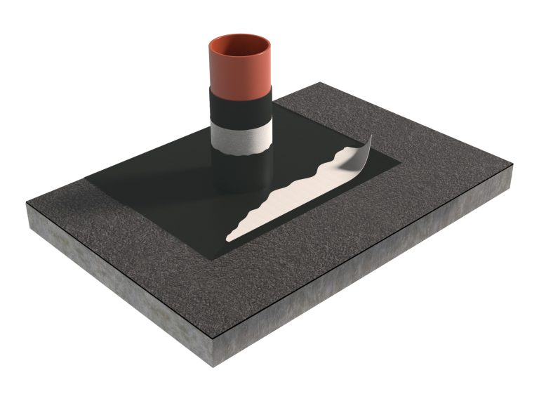 CLASSIC L13 – IMPERMEABILIZZAZIONE SOLVENT-FREE DI UN TUBO IN PVC SU MEMBRANA BITUMINOSA